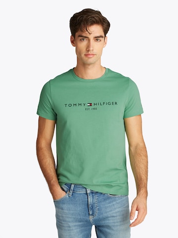 TOMMY HILFIGER Regular fit Shirt in Groen: voorkant