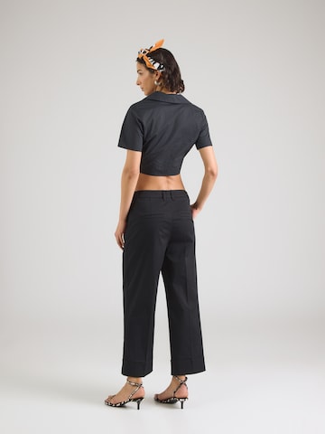Loosefit Pantalon à plis s.Oliver en noir