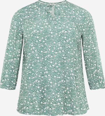 ONLY Carmakoma Blouse 'PHILINA' in Groen: voorkant