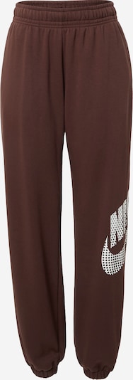 Kelnės iš Nike Sportswear, spalva – šokolado spalva / balta, Prekių apžvalga
