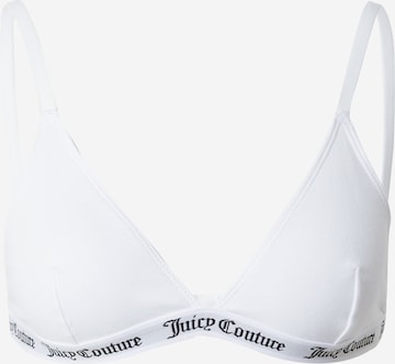 Juicy Couture Сутиен с триъгълни чашки Сутиен в бяло: отпред