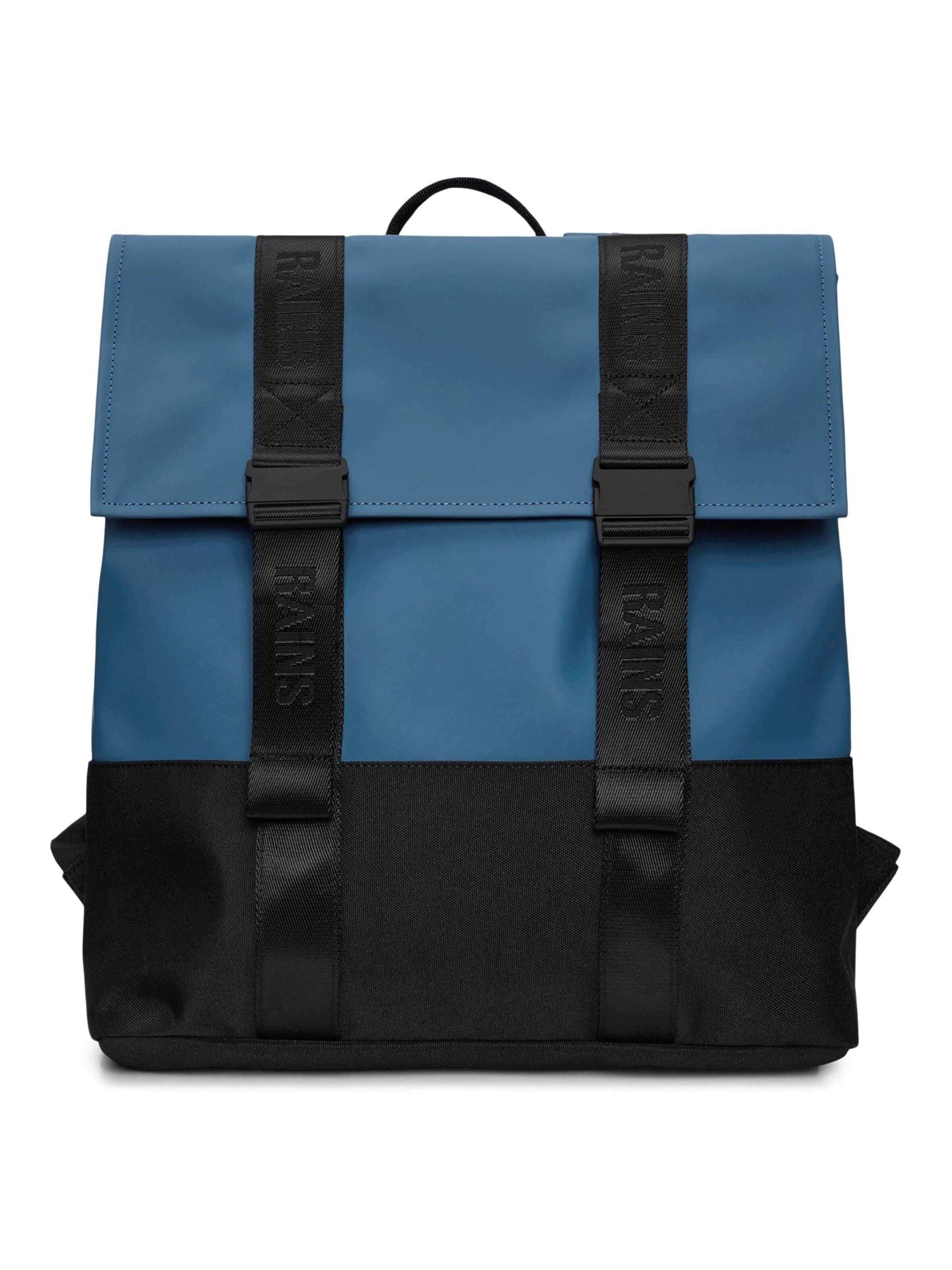 RAINS Backpack 'Trail MSN' in Blue: front