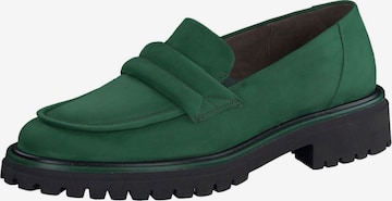 Paul Green Classic Flats in Green: front