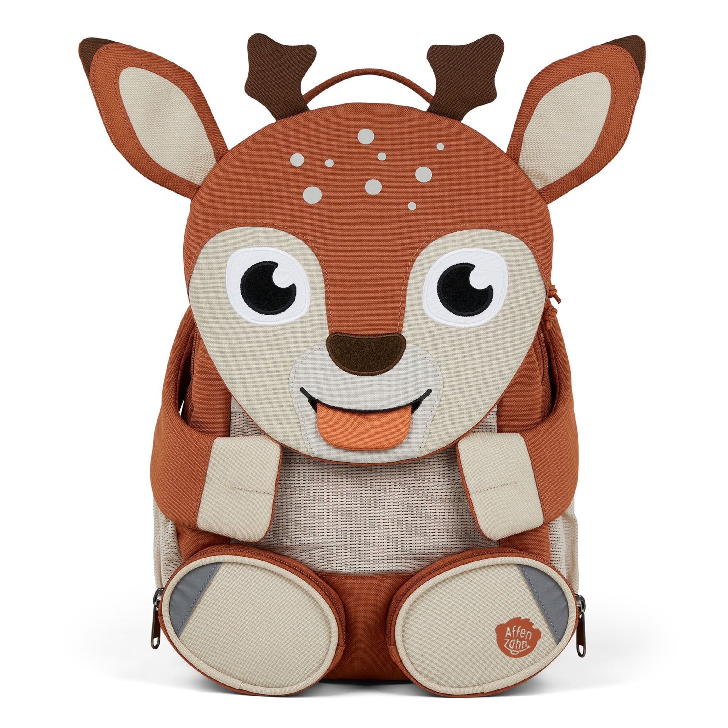 Affenzahn Backpack 'Großer Freund' in Brown: front