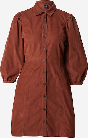 GAP Shirt dress in Brown: front