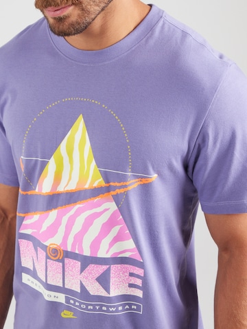 Nike Sportswear Koszulka 'BRANDRIFF' w kolorze fioletowy