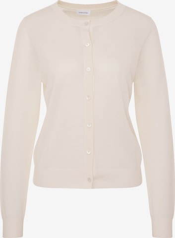 SEIDENSTICKER Gebreid vest 'The Knits' in Wit: voorkant