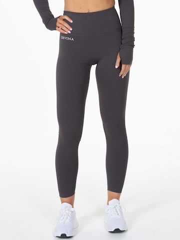 Slimfit Pantaloni sportivi 'Valens' di Divina in grigio: frontale