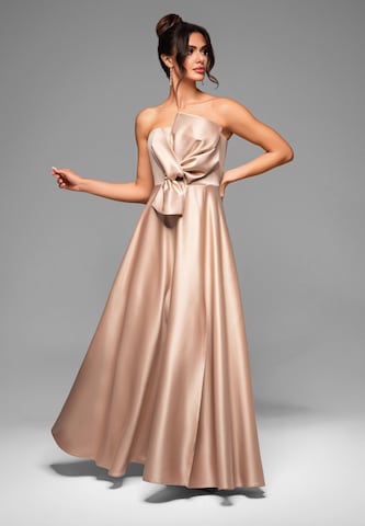 Ombre Avondjurk 'LA-OM-DLR004' in Beige