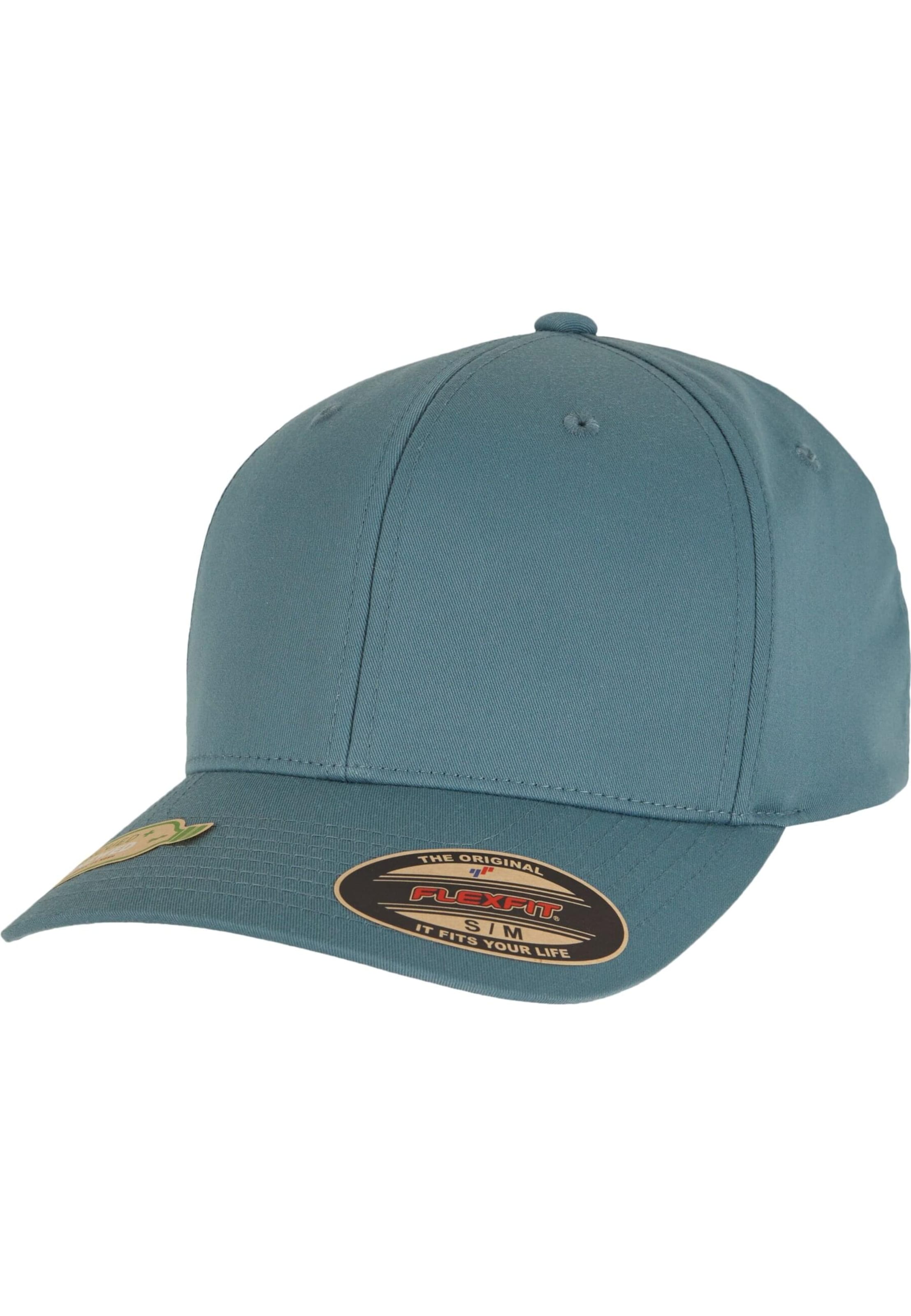 Flexfit Cap in Blau: Vorderseite