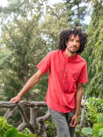 Living Crafts Regular Fit Hemd 'RUBEN'‌‌‌‌‌‌‌‌‌ in Rot