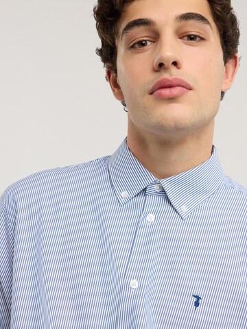 Trussardi Regular fit Button Up Shirt in Blue
