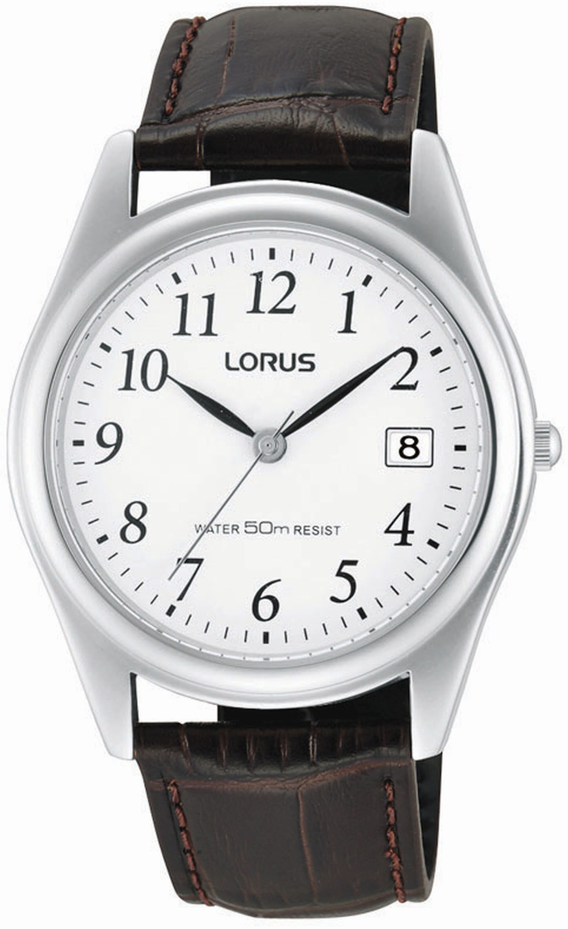LORUS Analog Watch in Brown: front