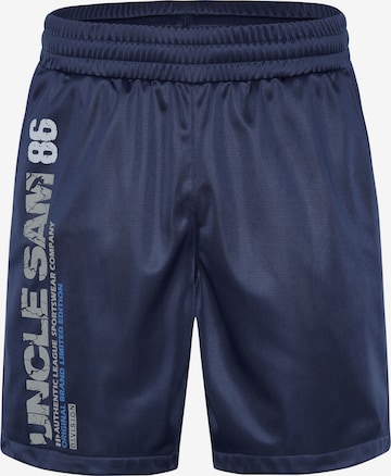 UNCLE SAM Regular Pants in Blue: front