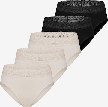 Mey Slip 'Modal Lace' in Braun: Vorderseite