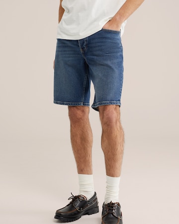 WE Fashion Regular Jeans in Blauw: voorkant