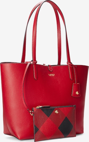 Lauren Ralph Lauren Shopper táska - piros: elől