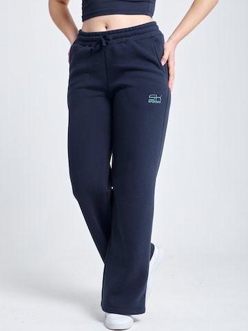 SPORTKIND Workout Pants 'Sweatpants Baumwolle' in Blue: front