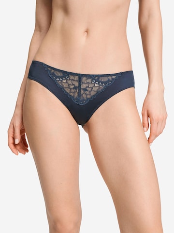 Slip ' Azelia ' Hanro en bleu : devant