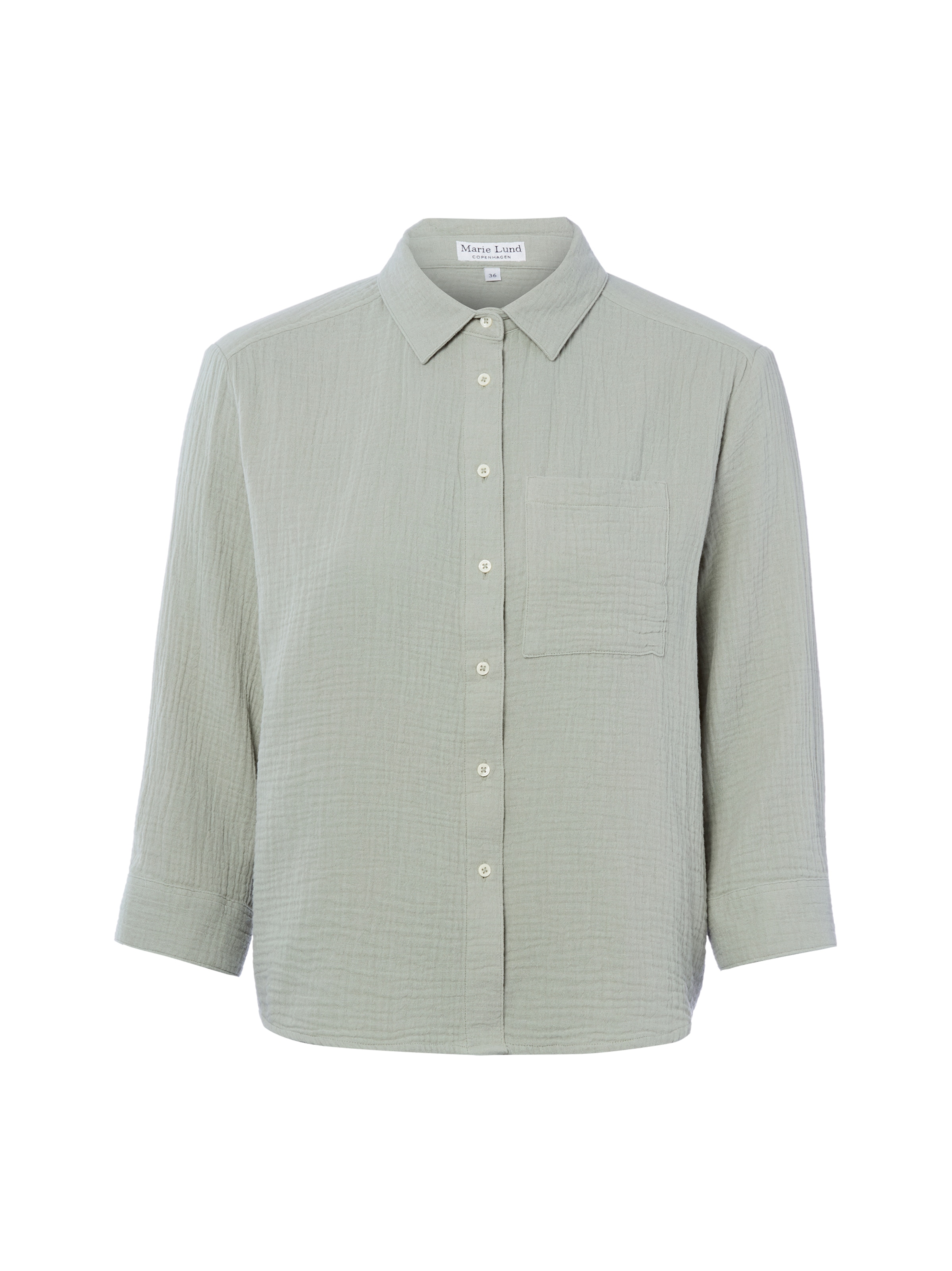 Marie Lund Bluse in Grün: Vorderseite