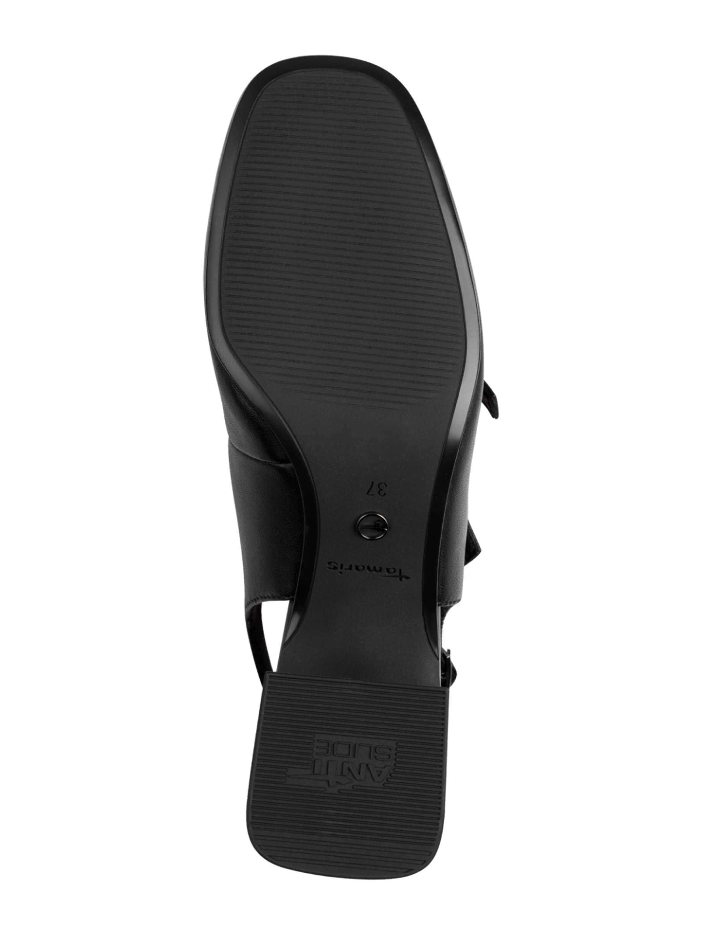 TamarisCipele s potpeticom i otvorenom petom - crna boja