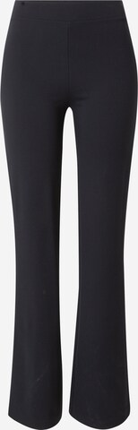 Abercrombie & Fitch - Acampanado Pantalón 'PONTE' en negro: frente