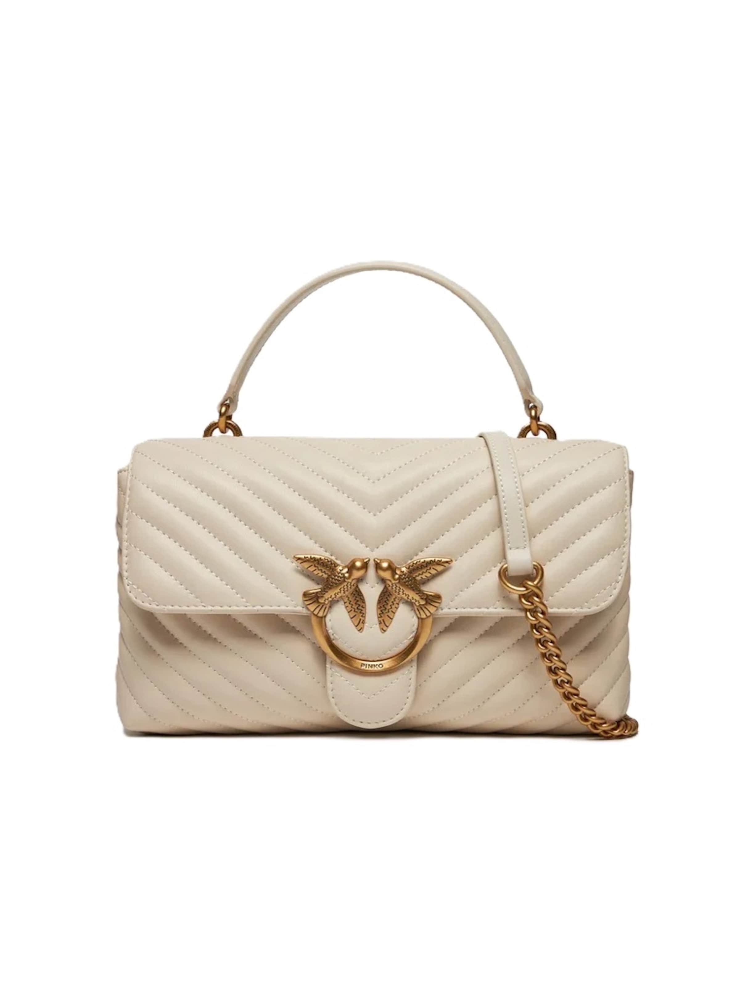 Borsa a tracolla '100043 A0GK' di PINKO in beige: frontale