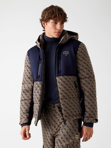 GUESS Sportjacke in Beige: Vorderseite