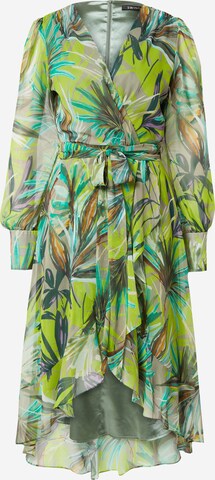 Robe de cocktail SWING en vert : devant