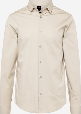 ARMANI EXCHANGE Srajca 'Tessuto' | bež barva: sprednja stran