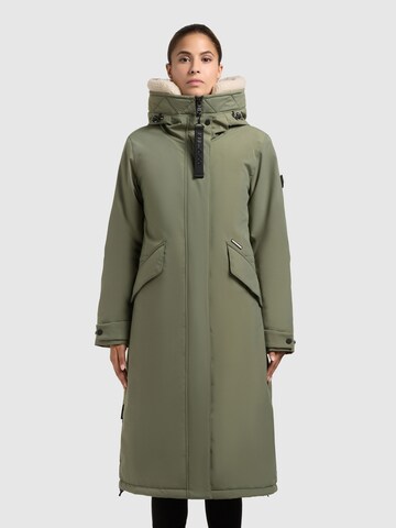 Cappotto invernale 'Agneta2' di khujo in verde: frontale
