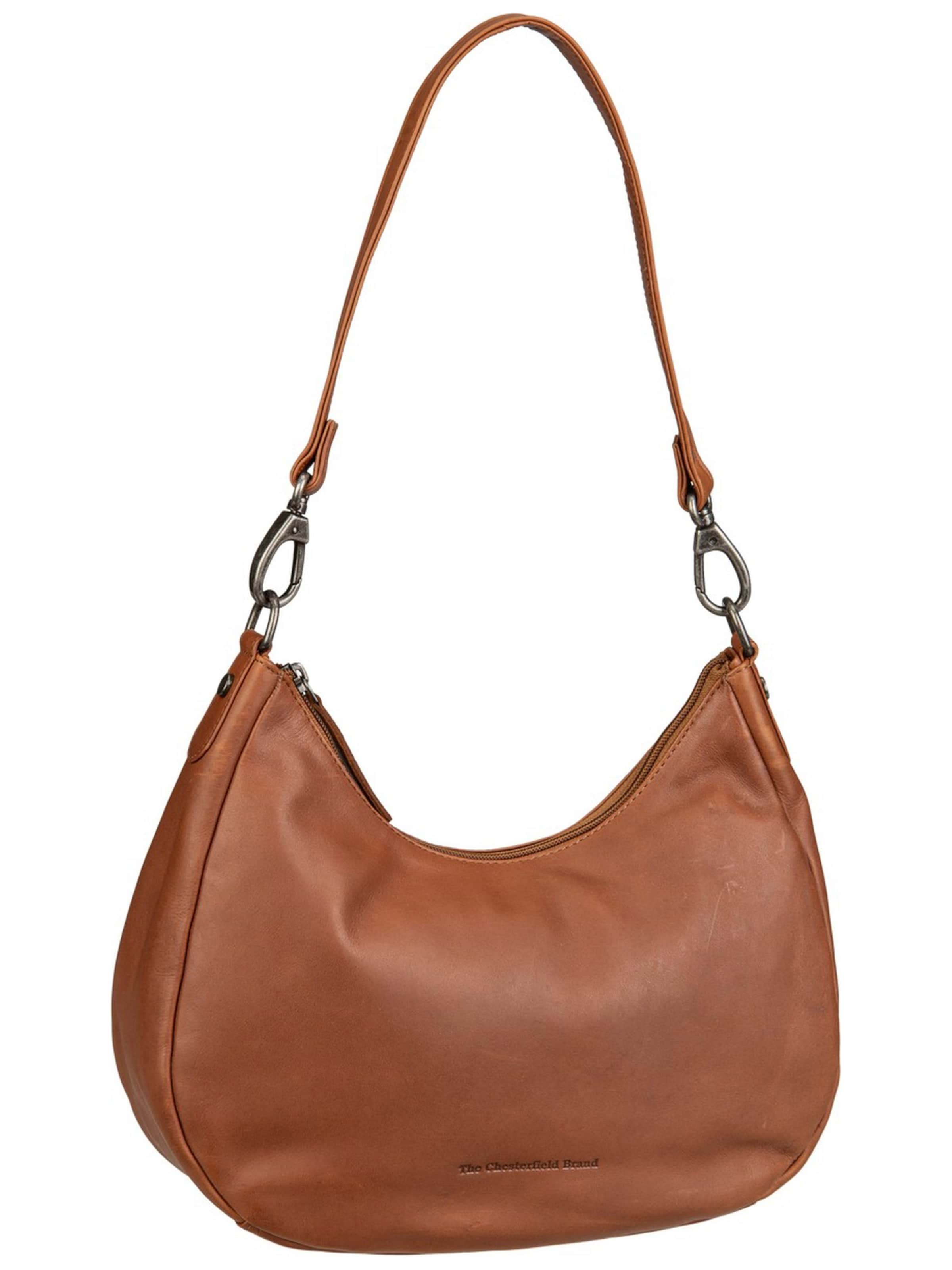 The Chesterfield Brand Schultertasche 'Alexandria' in Braun: Vorderseite