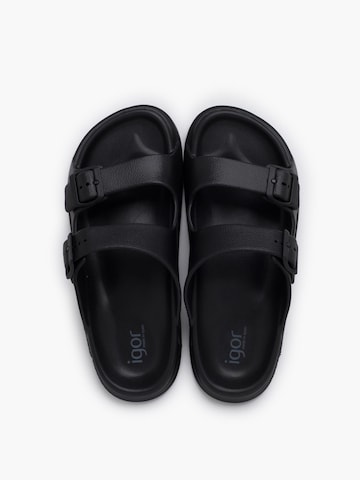 Claquettes / Tongs IGOR en noir