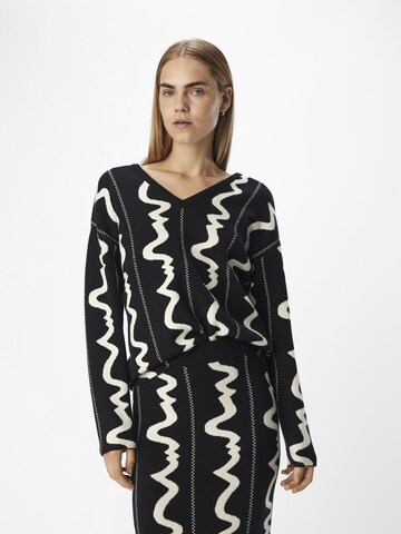 OBJECT Pullover 'RAY' in Schwarz: Vorderseite