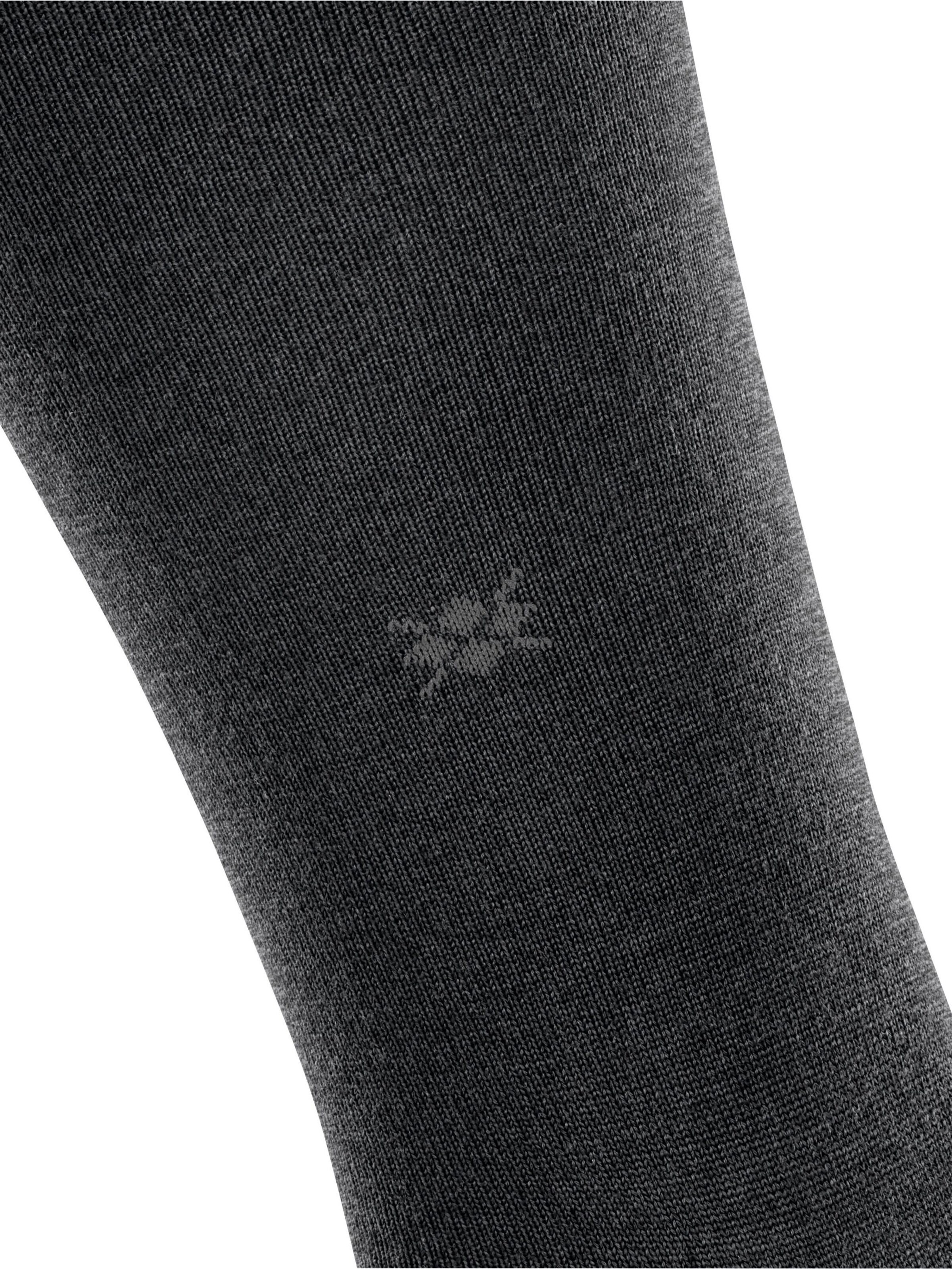 BURLINGTON Knee High Socks 'Leeds' in Grey