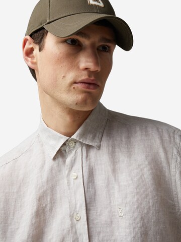 BOGNER Regular fit Button Up Shirt 'Timi' in Beige
