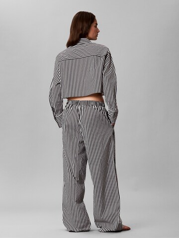 Calvin Klein Schlafshirt in Schwarz