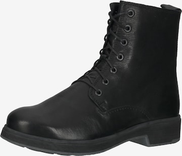 THINK! Lace-Up Ankle Boots in Black: front