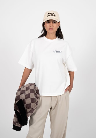 T-Shirt 'Cyclists' Prohibited en blanc