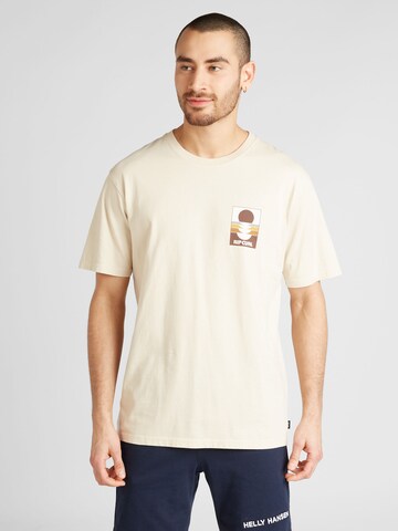 RIP CURL - Camiseta 'SURF REVIVIAL' en beige