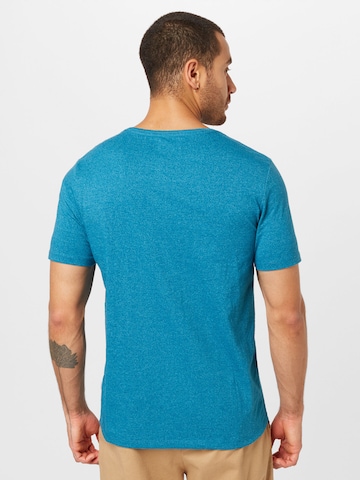 Lindbergh T-Shirt 'Mouliné' in Blau