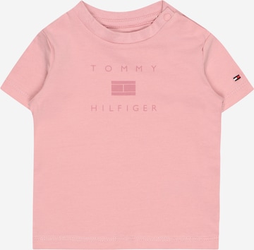 T-Shirt TOMMY HILFIGER en rose : devant