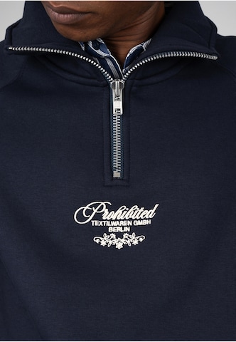 Prohibited - Sweatshirt 'College Days' em azul