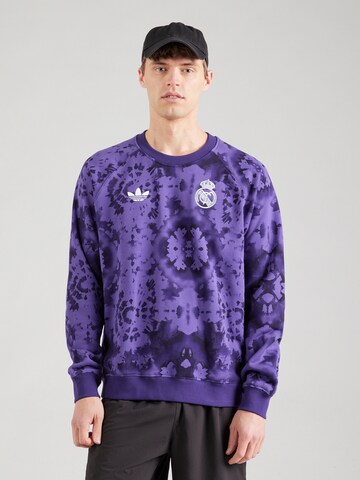 ADIDAS PERFORMANCESportska sweater majica 'REAL CNY' - ljubičasta boja: prednji dio