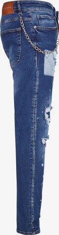 2Y Premium Tapered Jeans in Blau