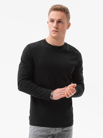 Ombre Shirt in Schwarz