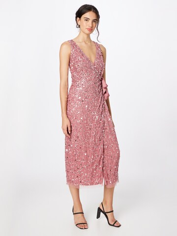 River Island Φόρεμα κοκτέιλ σε ροζ: μπροστά