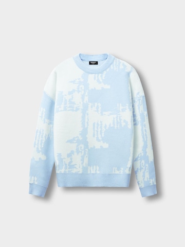 Burocs Pullover 'Knit Static'‌‌‌‌‌‌‌ in Blau: Vorderseite