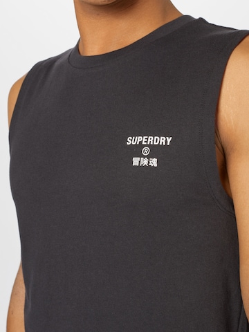 Superdry Koszulka funkcyjna w kolorze czarny