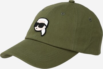 Karl Lagerfeld - Gorra 'Ikonik 2.0' en verde: frente